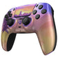 eXtremeRate LUNA Redesigned Replacement Front Shell with Touchpad Compatible with PS5 Controller BDM-010/020/030/040/050/060 - Neon Miami