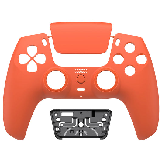 eXtremeRate LUNA Redesigned Replacement Front Shell with Touchpad Compatible with PS5 Controller BDM-010/020/030/040/050/060 - Orange