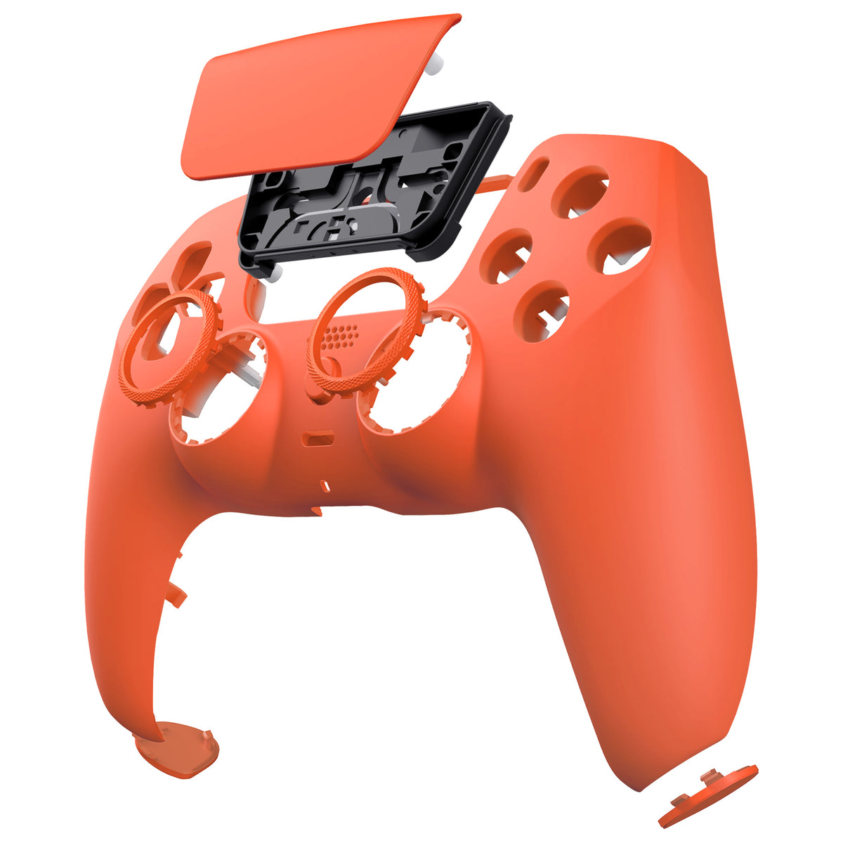 eXtremeRate LUNA Redesigned Replacement Front Shell with Touchpad Compatible with PS5 Controller BDM-010/020/030/040/050/060 - Orange