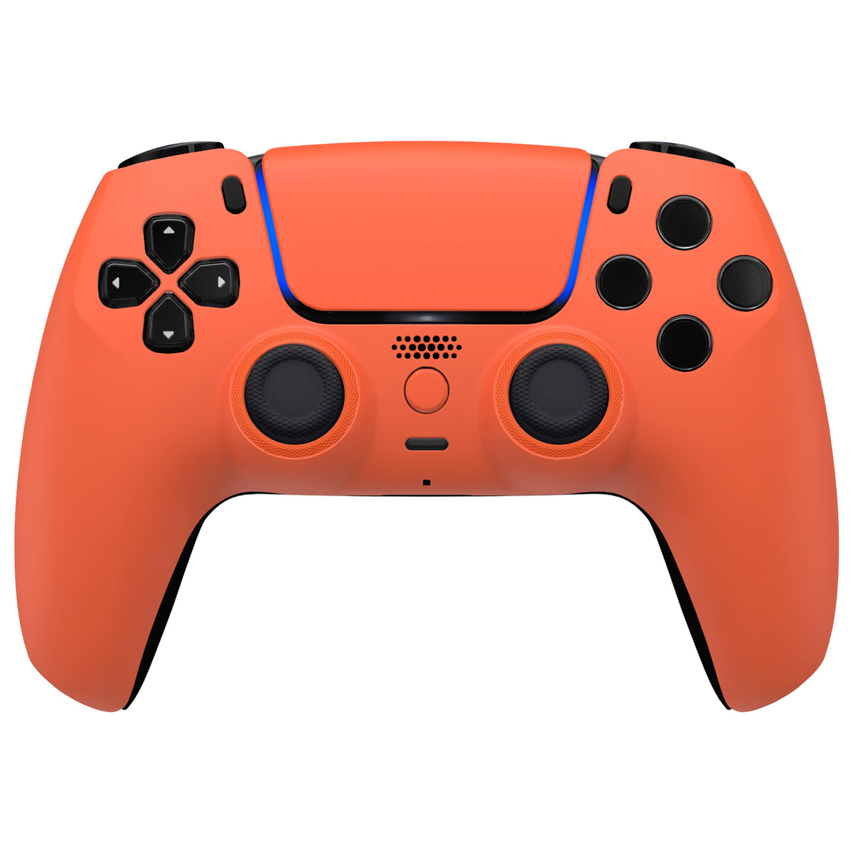 eXtremeRate LUNA Redesigned Replacement Front Shell with Touchpad Compatible with PS5 Controller BDM-010/020/030/040/050/060 - Orange