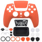 eXtremeRate LUNA Redesigned Replacement Front Shell with Touchpad Compatible with PS5 Controller BDM-010/020/030/040/050/060 - Orange
