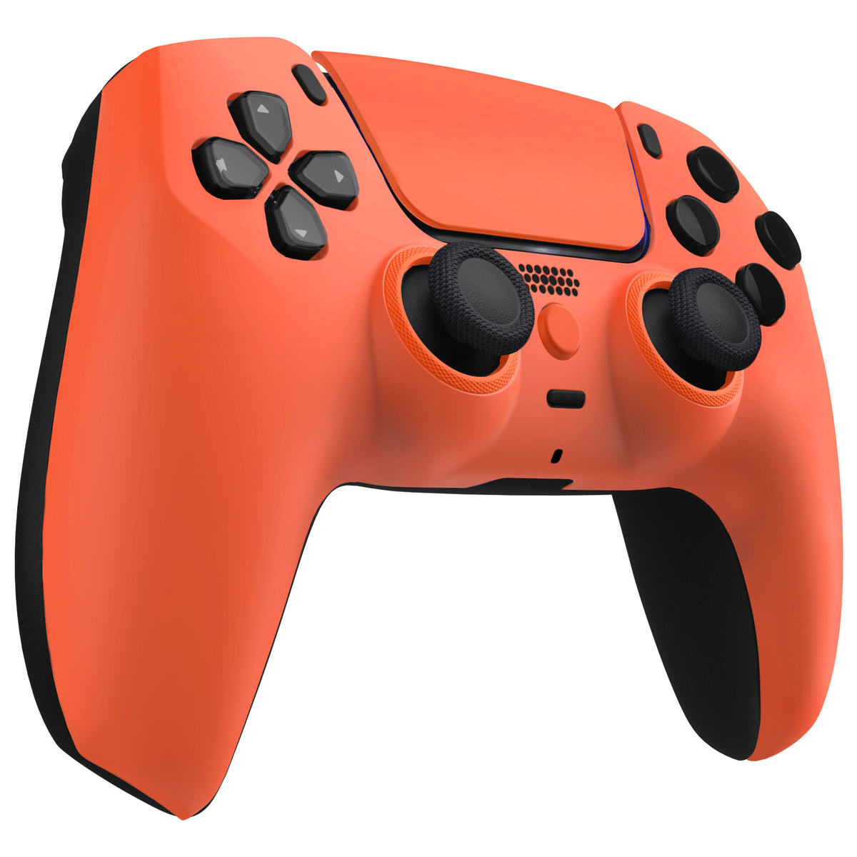 eXtremeRate LUNA Redesigned Replacement Front Shell with Touchpad Compatible with PS5 Controller BDM-010/020/030/040/050/060 - Orange