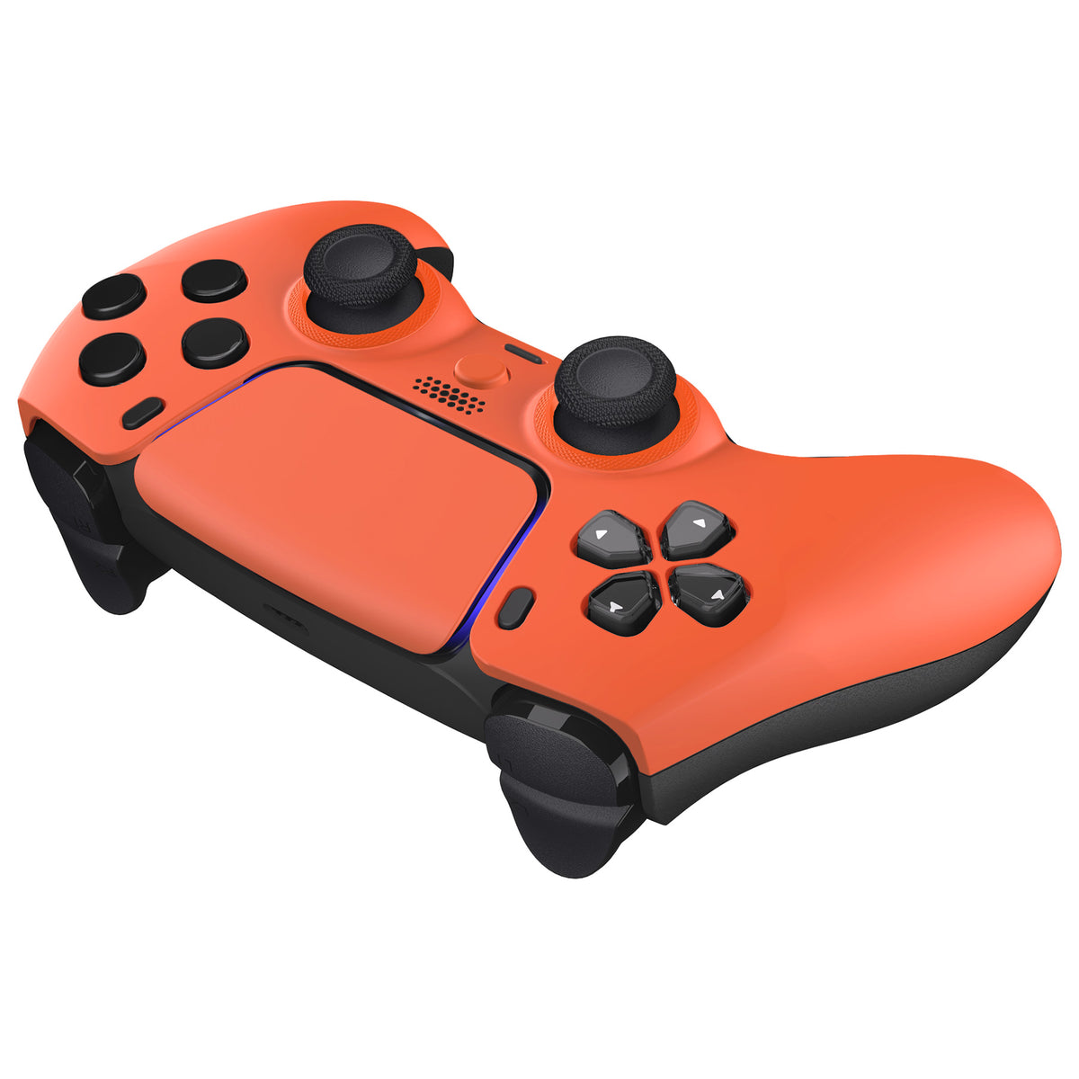 eXtremeRate LUNA Redesigned Replacement Front Shell with Touchpad Compatible with PS5 Controller BDM-010/020/030/040/050/060 - Orange