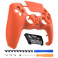 eXtremeRate LUNA Redesigned Replacement Front Shell with Touchpad Compatible with PS5 Controller BDM-010/020/030/040/050/060 - Orange