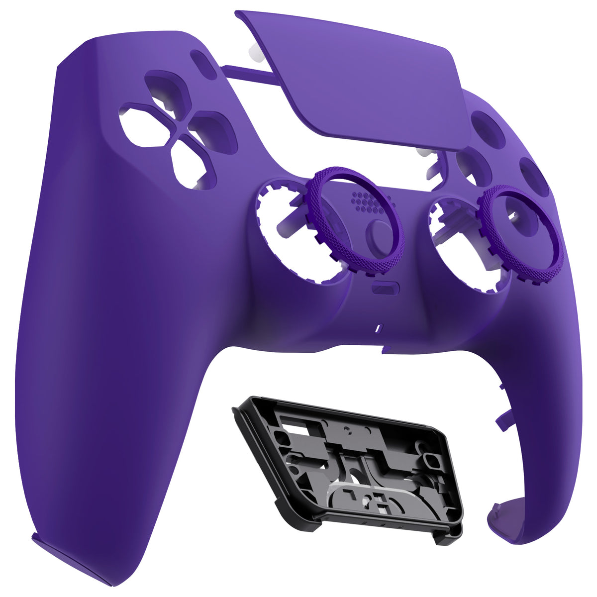 eXtremeRate LUNA Redesigned Replacement Front Shell with Touchpad Compatible with PS5 Controller BDM-010/020/030/040/050/060 - Purple