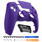 eXtremeRate LUNA Redesigned Replacement Front Shell with Touchpad Compatible with PS5 Controller BDM-010/020/030/040/050/060 - Purple