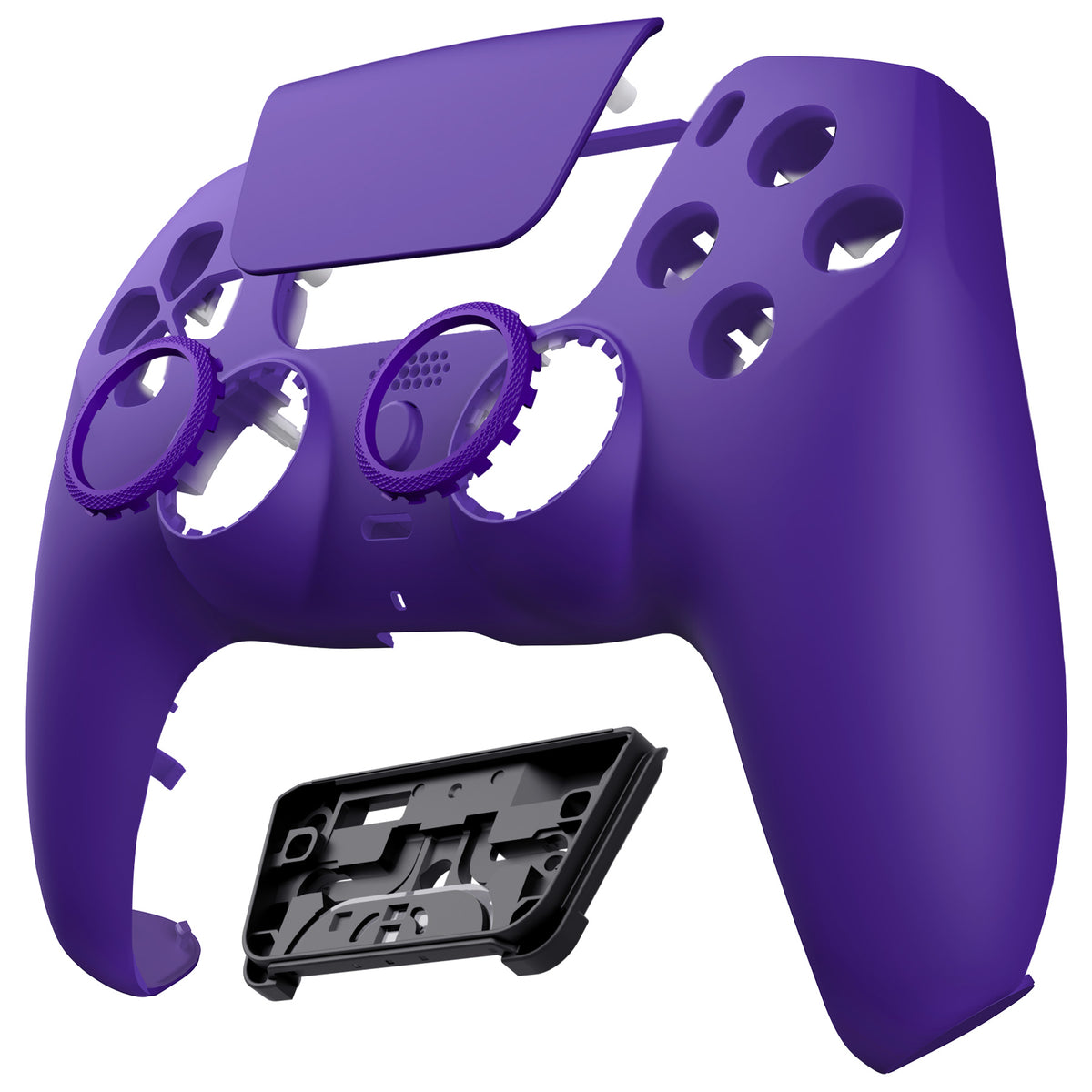 eXtremeRate LUNA Redesigned Replacement Front Shell with Touchpad Compatible with PS5 Controller BDM-010/020/030/040/050/060 - Purple