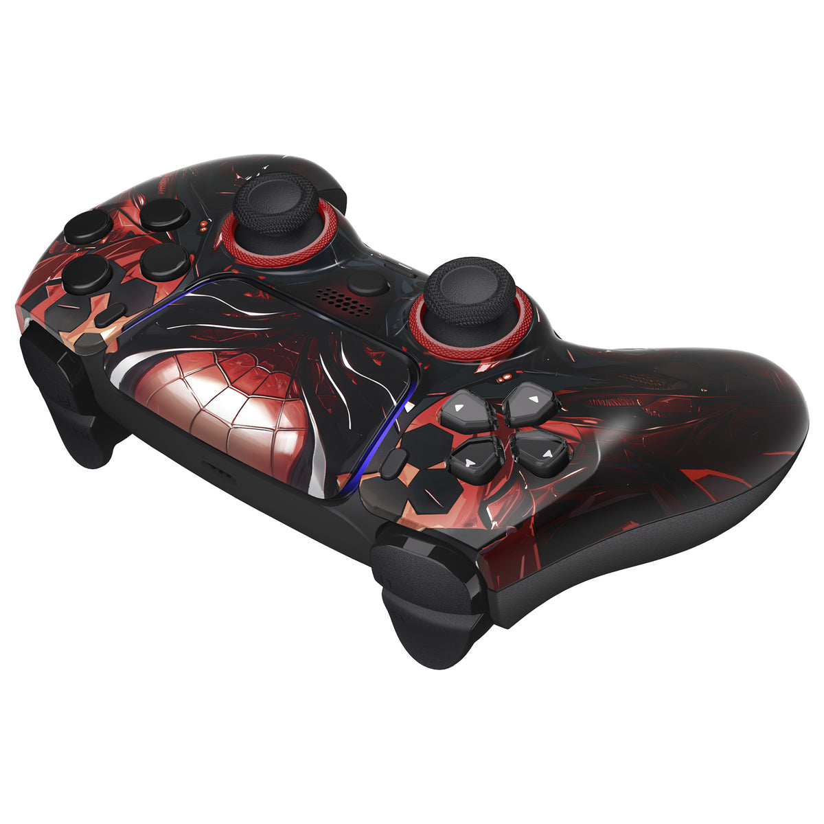 eXtremeRate LUNA Redesigned Replacement Front Shell with Touchpad Compatible with PS5 Controller BDM-010/020/030/040/050/060 - Spider Armor