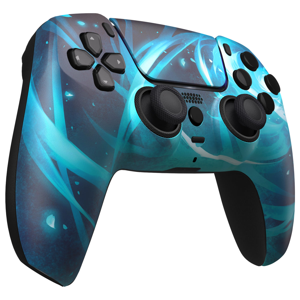 eXtremeRate LUNA Redesigned Replacement Front Shell with Touchpad Compatible with PS5 Controller BDM-010/020/030/040/050 - Aero Slash Magic