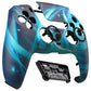 eXtremeRate LUNA Redesigned Replacement Front Shell with Touchpad Compatible with PS5 Controller BDM-010/020/030/040/050 - Aero Slash Magic