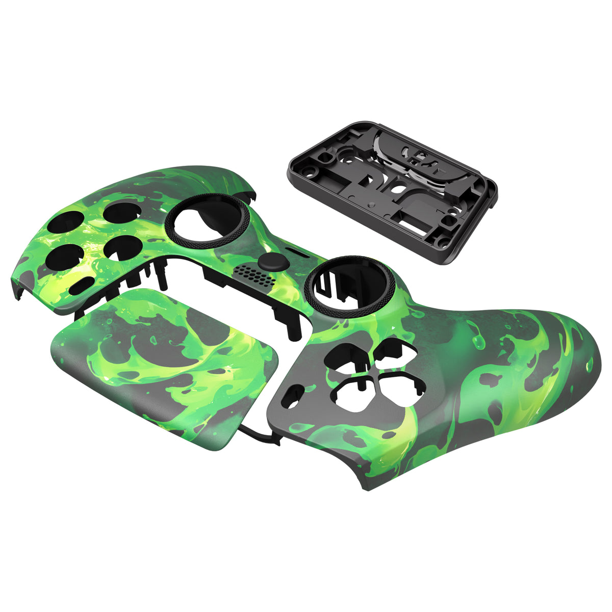eXtremeRate LUNA Redesigned Replacement Front Shell with Touchpad Compatible with PS5 Controller BDM-010/020/030/040/050/060 - Corrosion Magic