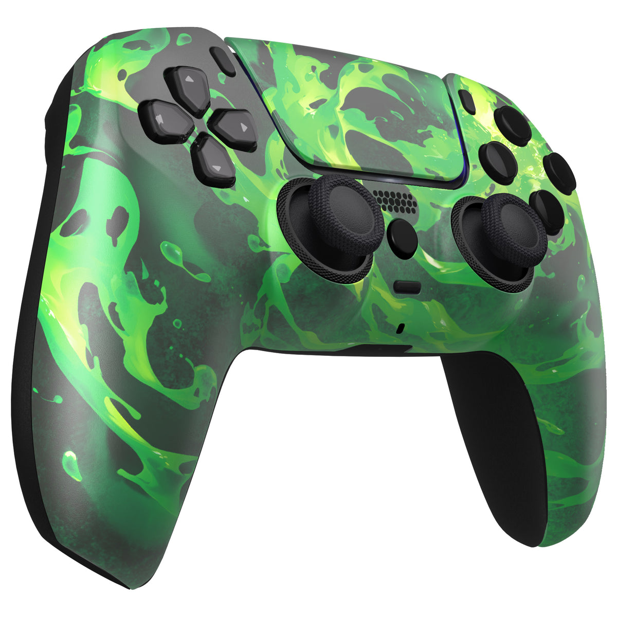 eXtremeRate LUNA Redesigned Replacement Front Shell with Touchpad Compatible with PS5 Controller BDM-010/020/030/040/050/060 - Corrosion Magic