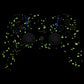 eXtremeRate LUNA Redesigned Replacement Front Shell with Touchpad Compatible with PS5 Controller BDM-010/020/030/040/050 - Glow in Dark - Cosmic Camo