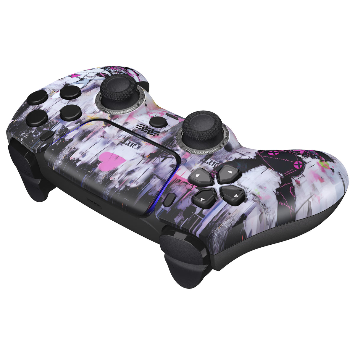 eXtremeRate LUNA Redesigned Replacement Front Shell with Touchpad Compatible with PS5 Controller BDM-010/020/030/040/050/060 - Lovely Punky Bunny