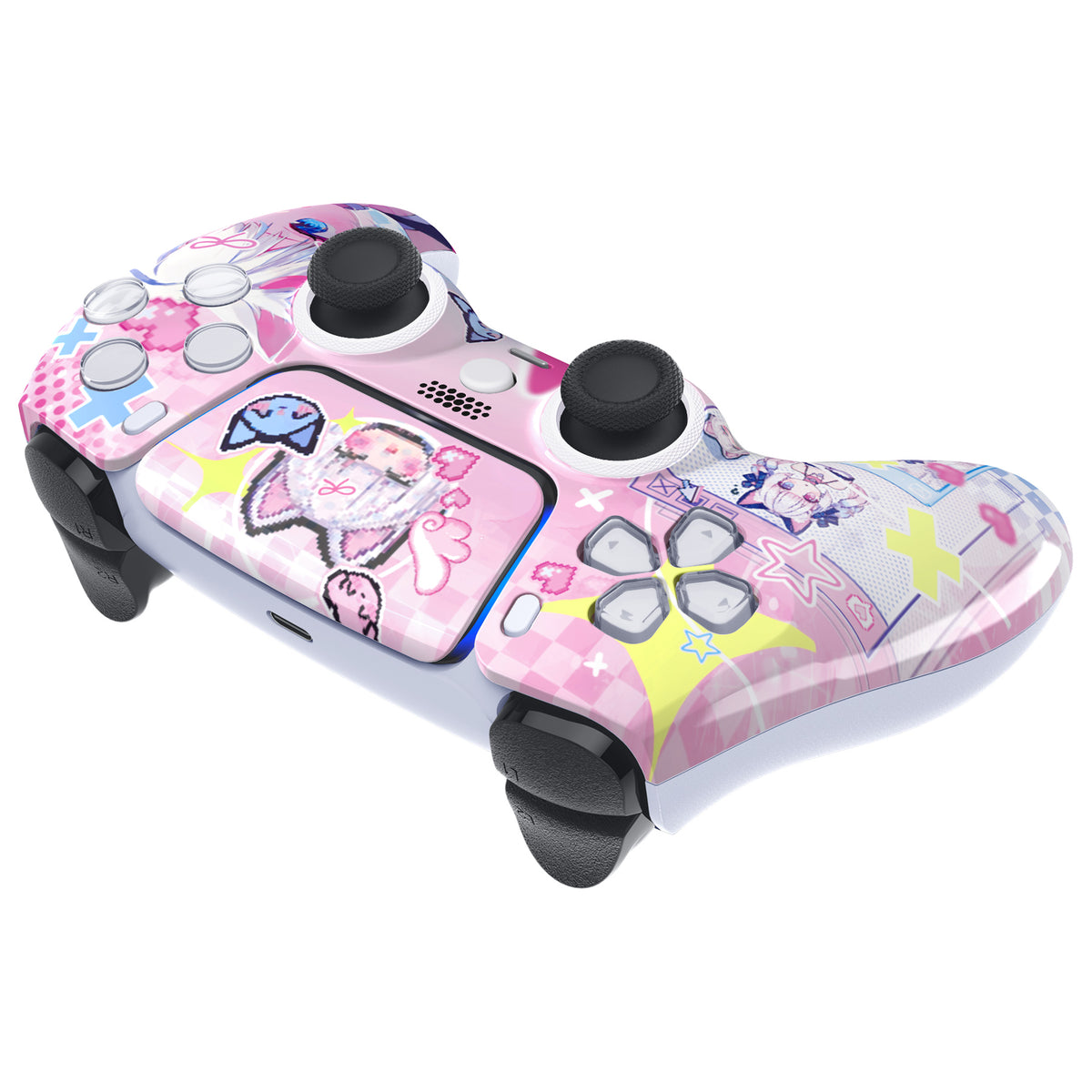 eXtremeRate LUNA Redesigned Replacement Front Shell with Touchpad Compatible with PS5 Controller BDM-010/020/030/040/050 - MeWoow