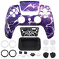 eXtremeRate LUNA Redesigned Replacement Front Shell with Touchpad Compatible with PS5 Controller BDM-010/020/030/040/050/060 - Thunder Magic
