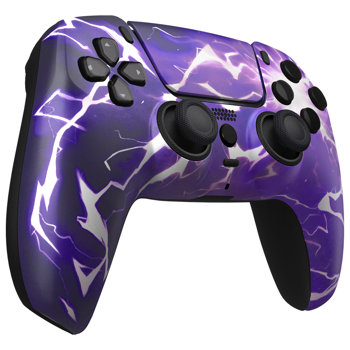 eXtremeRate LUNA Redesigned Replacement Front Shell with Touchpad Compatible with PS5 Controller BDM-010/020/030/040/050/060 - Thunder Magic