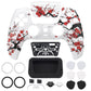 eXtremeRate LUNA Redesigned Replacement Front Shell with Touchpad Compatible with PS5 Controller BDM-010/020/030/040/050 - Winter Blossom