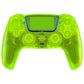 eXtremeRate LUNA Redesigned Replacement Full Set Shells with Buttons Compatible with PS5 Controller BDM-030/040/050 - Clear Lime Green