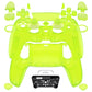 eXtremeRate LUNA Redesigned Replacement Full Set Shells with Buttons Compatible with PS5 Controller BDM-030/040/050 - Clear Lime Green