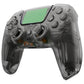 eXtremeRate LUNA Redesigned Replacement Full Set Shells with Buttons Compatible with PS5 Controller BDM-030/040/050/060 - Clear Black