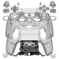 eXtremeRate LUNA Redesigned Replacement Full Set Shells with Buttons Compatible with PS5 Controller BDM-030/040/050/060 - Clear Black