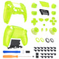 eXtremeRate LUNA Redesigned Replacement Full Set Shells with Buttons Compatible with PS5 Controller BDM-030/040/050/060 - Clear Lime Green