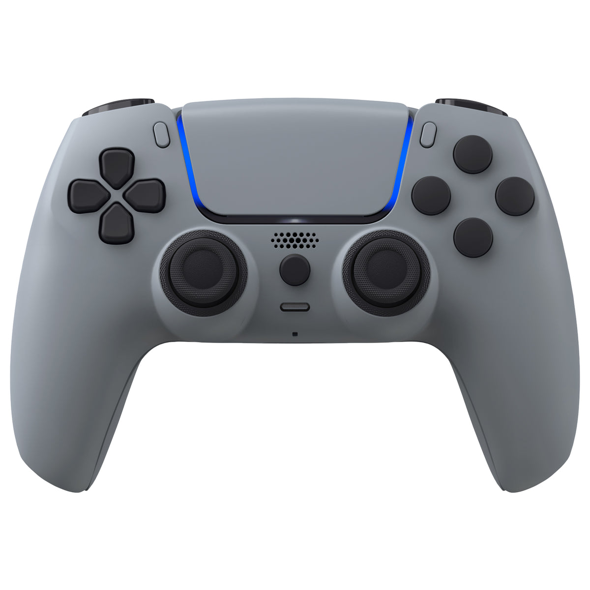 eXtremeRate LUNA Redesigned Replacement Full Set Shells with Buttons Compatible with PS5 Controller BDM-030/040/050 - New Hope Gray