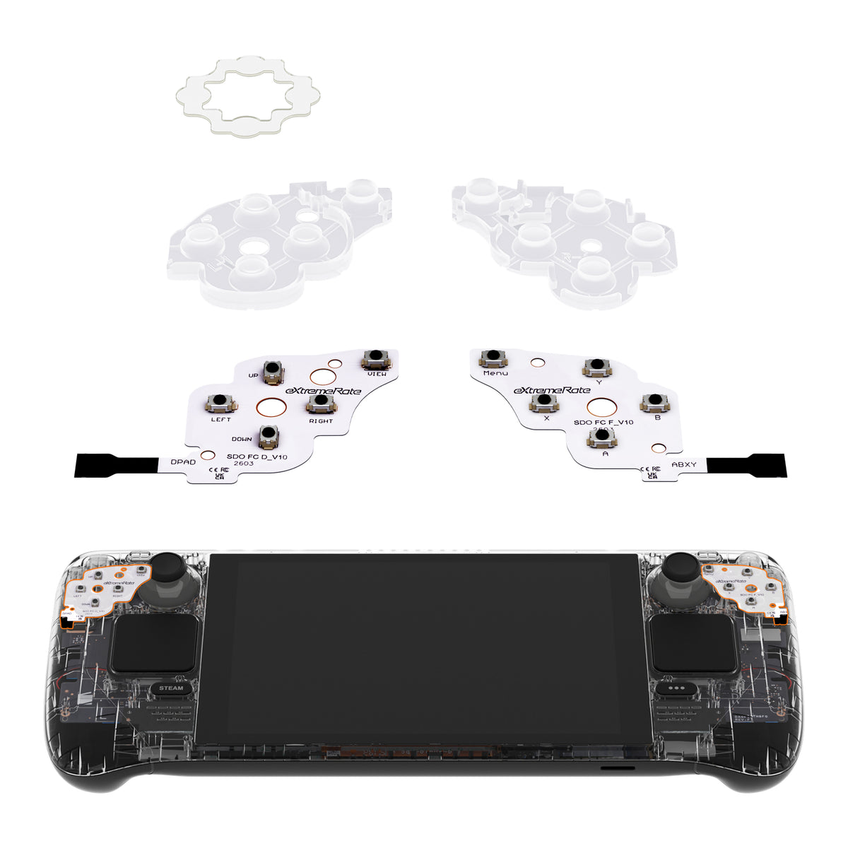 eXtremeRate Light Version Face Clicky Kit for Steam Deck OLED