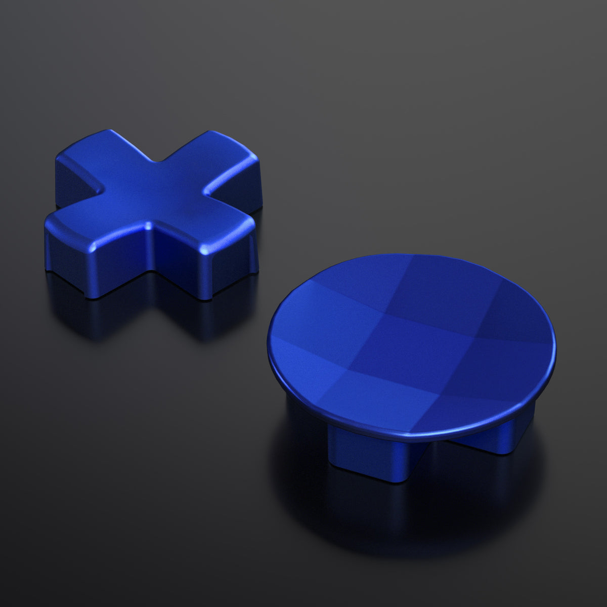eXtremeRate 2 pcs Metalic Magnetic Stainless Steel D-Pads for Xbox One Elite (Model 1698) & Xbox One Elite Series 2 & Elite 2 Core Controller (Model 1797) - Blue eXtremeRate