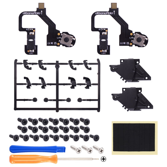 eXtremeRate Micro Switch - Strong Version Tactile Clicky Hair Trigger Kit V2 for PS5 Controller BDM-010/020 Shoulder Buttons, Ergonomic Micro Switches L2R2 Tactile L1R1 Mouse Click for PS5 Controller