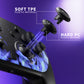 eXtremeRate Octagonal Gated Sticks Design Faceplate Shell with ThumbsGear Thumbsticks for Nintendo Switch 2 Pro Controller - Blue Flame