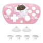 eXtremeRate Octagonal Gated Sticks Design Faceplate Shell with ThumbsGear Thumbsticks for Nintendo Switch 2 Pro Controller - Cherry Blossoms Kitten