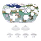 eXtremeRate Octagonal Gated Sticks Design Faceplate Shell with ThumbsGear Thumbsticks for Nintendo Switch 2 Pro Controller - Hot Spring Kitties