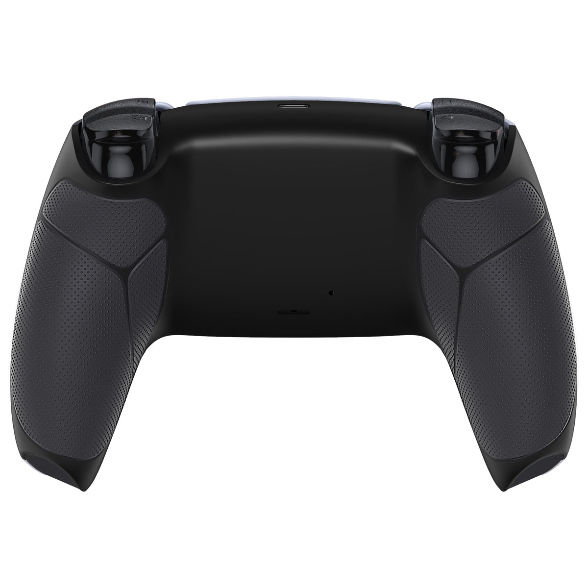 eXtremeRate Performance Grip Replacement Back Housing Bottom Shell for PS5 Controller BDM-010/020/030/040/050/060 - Rubberized Black