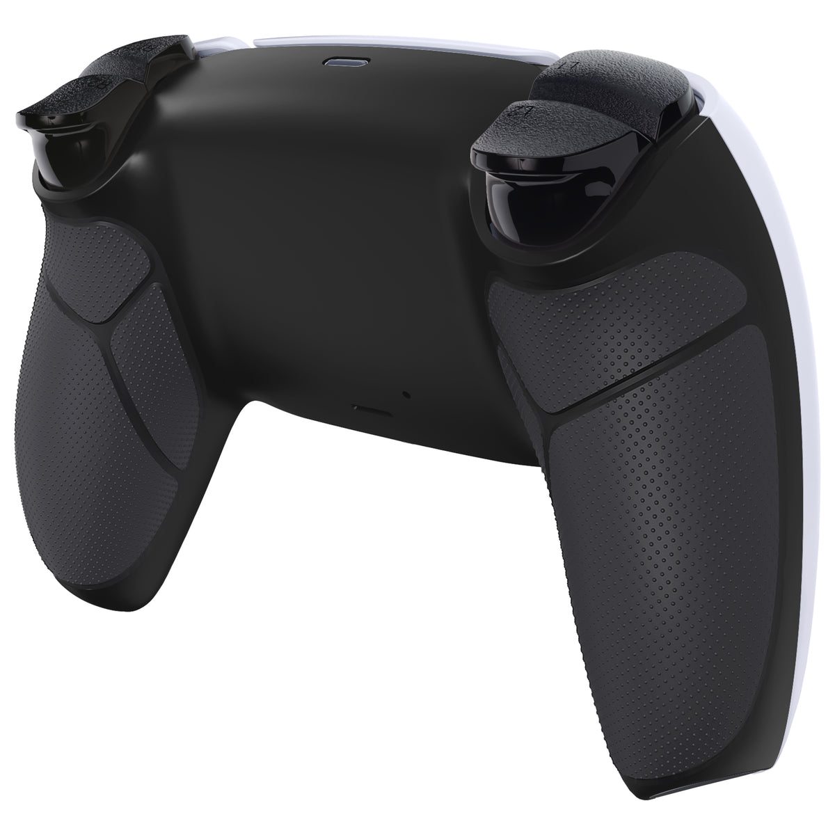 eXtremeRate Performance Grip Replacement Back Housing Bottom Shell for PS5 Controller BDM-010/020/030/040/050/060 - Rubberized Black