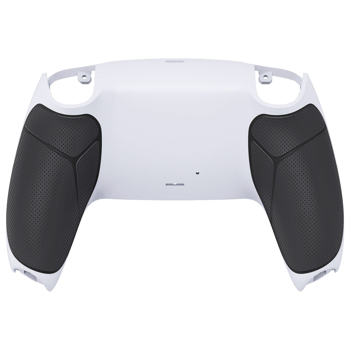 eXtremeRate Performance Grip Replacement Back Housing Bottom Shell for PS5 Controller BDM-010/020/030/040/050/060 - Rubberized Black White