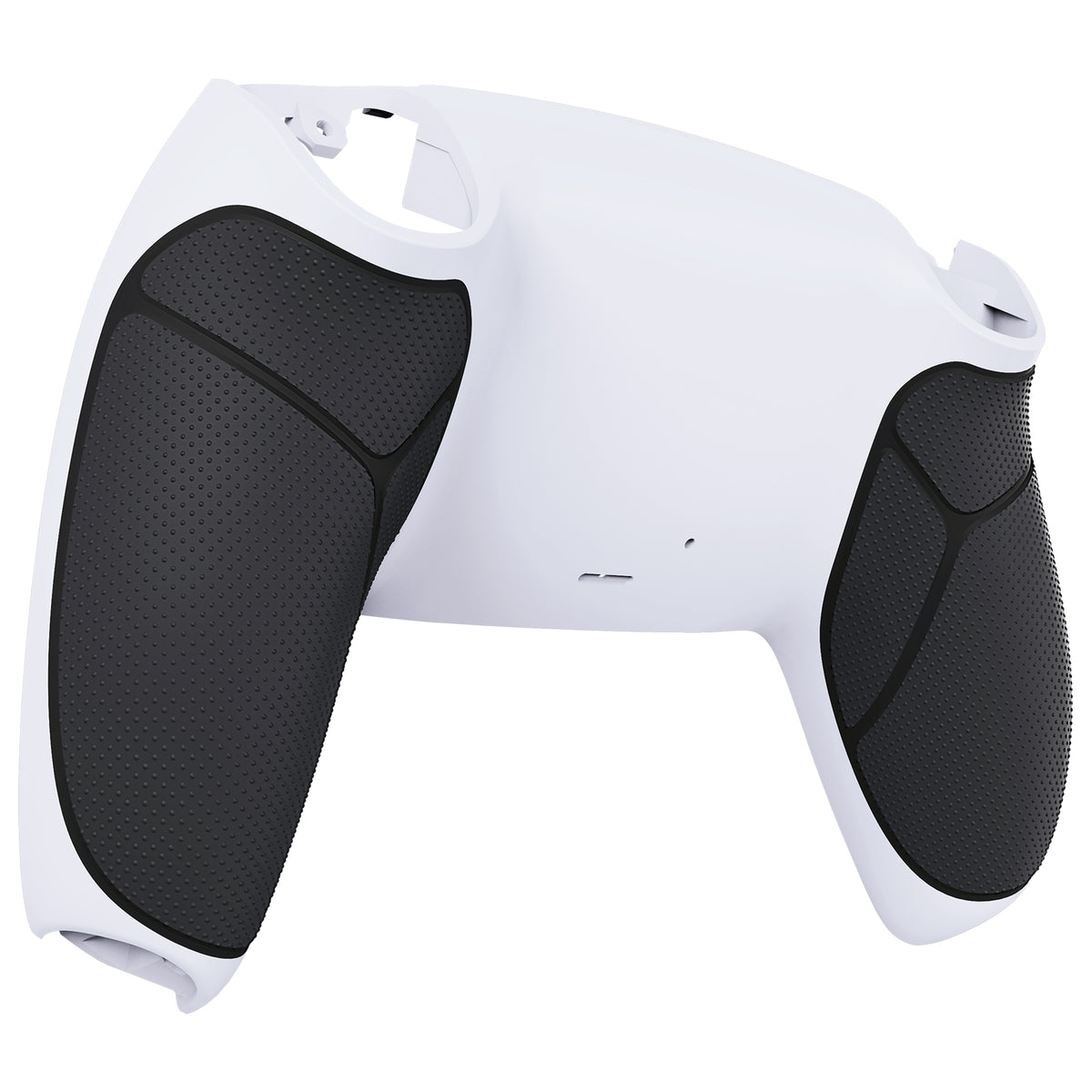 eXtremeRate Performance Grip Replacement Back Housing Bottom Shell for PS5 Controller BDM-010/020/030/040/050/060 - Rubberized Black White