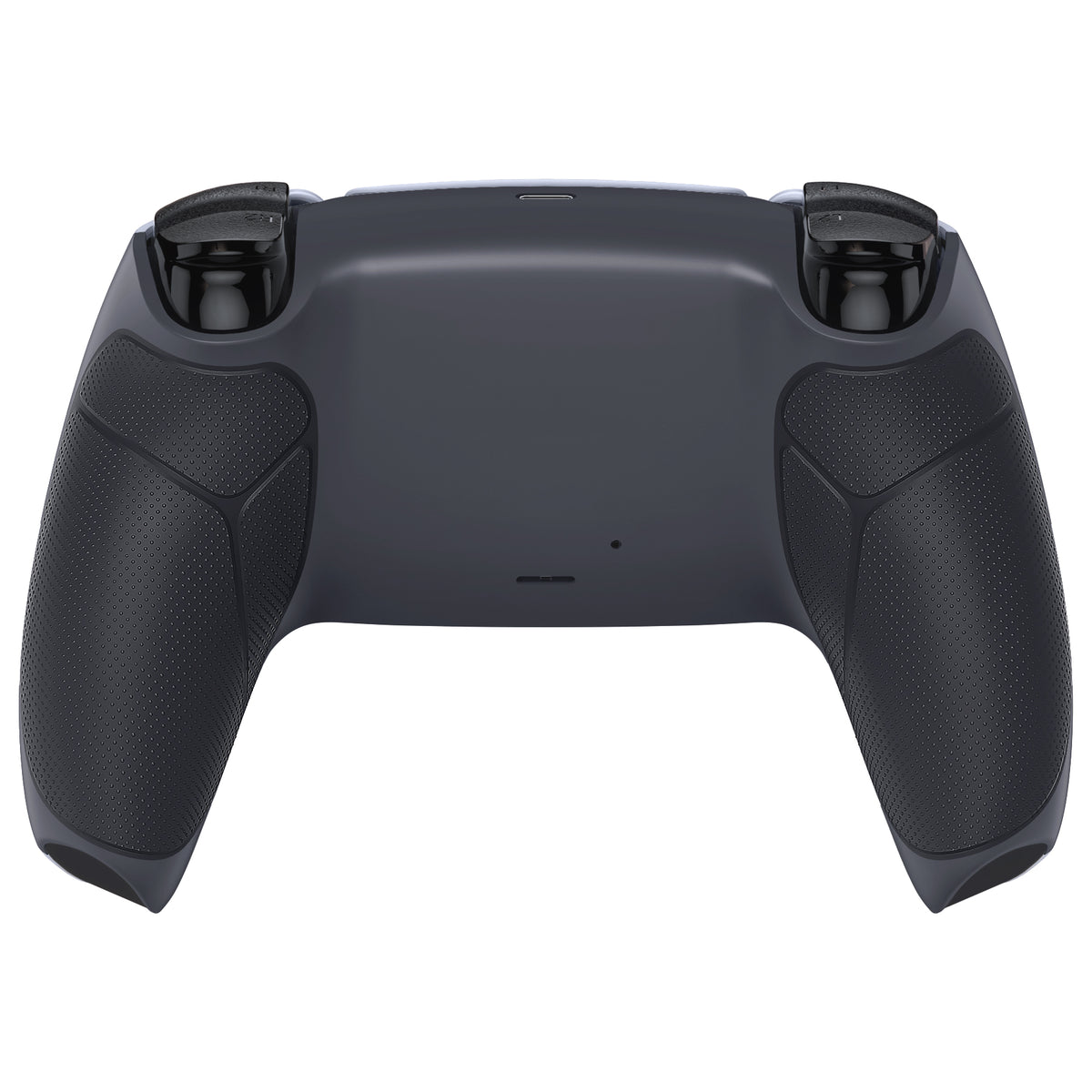 eXtremeRate Performance Grip Replacement Back Housing Bottom Shell for PS5 Controller BDM-010/020/030/040/050/060 - Rubberized Classic Gray & Dark Gray