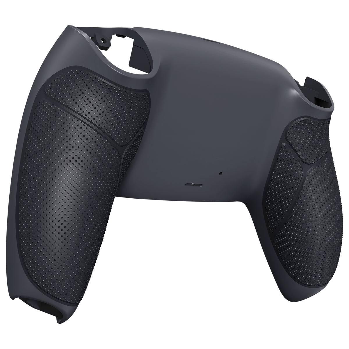 eXtremeRate Performance Grip Replacement Back Housing Bottom Shell for PS5 Controller BDM-010/020/030/040/050/060 - Rubberized Classic Gray & Dark Gray