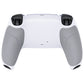 eXtremeRate Performance Grip Replacement Back Housing Bottom Shell for PS5 Controller BDM-010/020/030/040/050/060 - Rubberized White