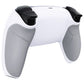 eXtremeRate Performance Grip Replacement Back Housing Bottom Shell for PS5 Controller BDM-010/020/030/040/050/060 - Rubberized White