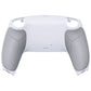 eXtremeRate Performance Grip Replacement Back Housing Bottom Shell for PS5 Controller BDM-010/020/030/040/050/060 - Rubberized White