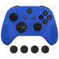 eXtremeRate Protective Anti-Slip Silicone Case with Thumb Grips Caps for Xbox One X & S Controller - Blue eXtremeRate