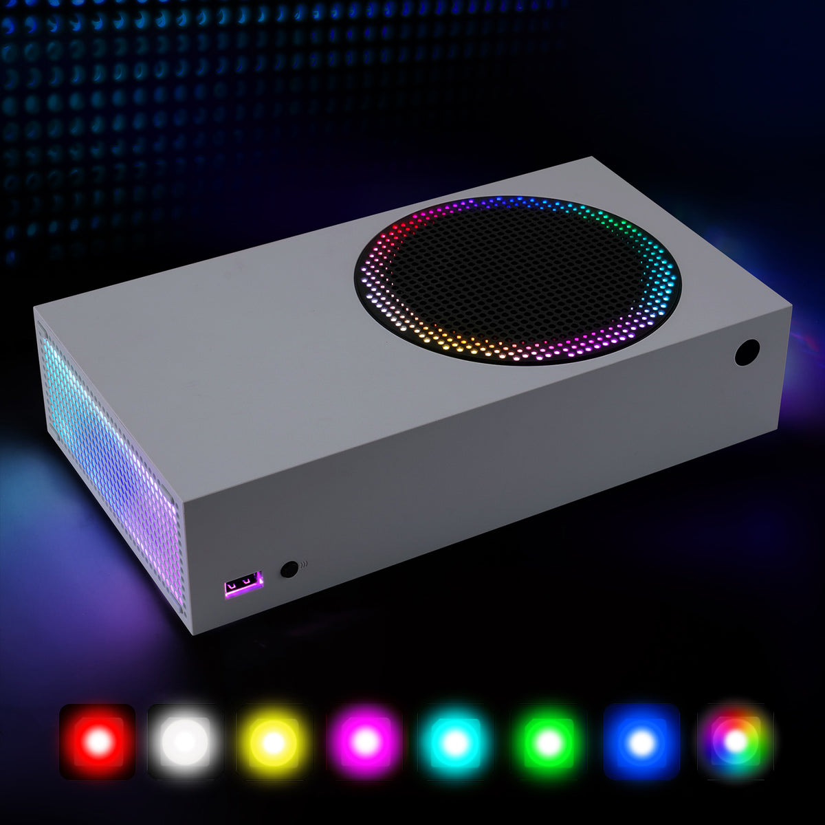 eXtremeRate RGB LED Light Strip Kit for Xbox Series S Console with IR Remote - 7 Colors 39 Effects