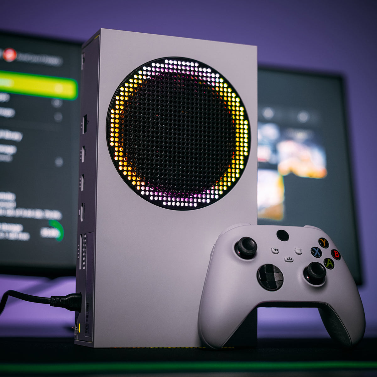 eXtremeRate RGB LED Light Strip Kit for Xbox Series S Console with IR Remote - 7 Colors 39 Effects