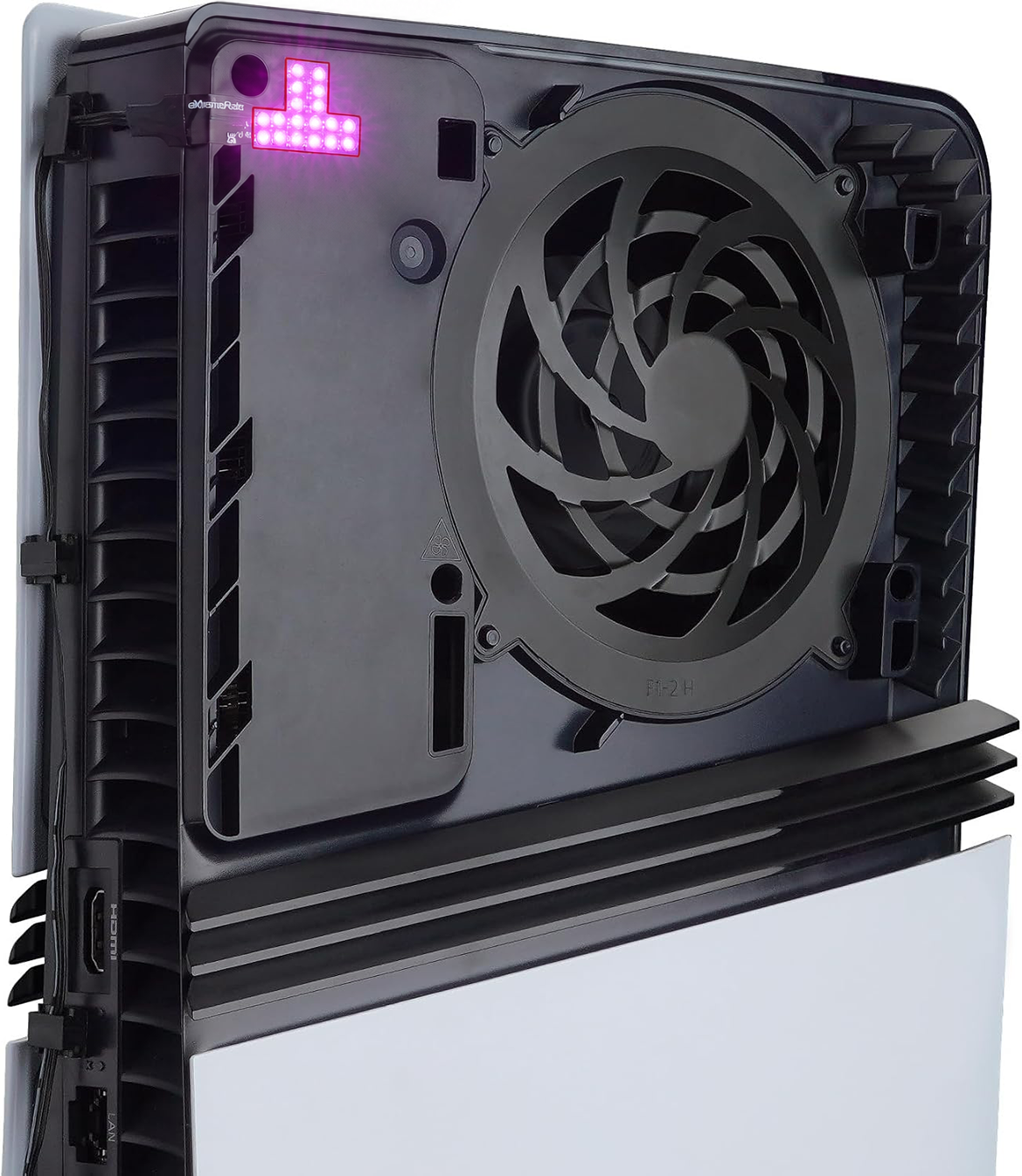 eXtremeRate RGB RAINBOW Logo LED Kit for PS5 Slim/Pro Disc & Digital Console - 7 Colors 40 Effects