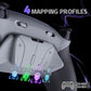 eXtremeRate RISE4 Plus MAX Back Paddles Kit with Clicky Trigger Stops & Rubberized Grip for PS5 Controller BDM-010/020 - New Hope Gray & Classic Gray