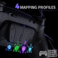 eXtremeRate RISE4 Plus MAX Back Paddles Kit with Clicky Trigger Stops & Rubberized Grip for PS5 Controller BDM-030/040/050/060 - Black