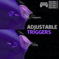 eXtremeRate RISE4 Plus MAX Back Paddles Kit with Clicky Trigger Stops & Rubberized Grip for PS5 Controller BDM-030/040/050/060 - Galactic Purple